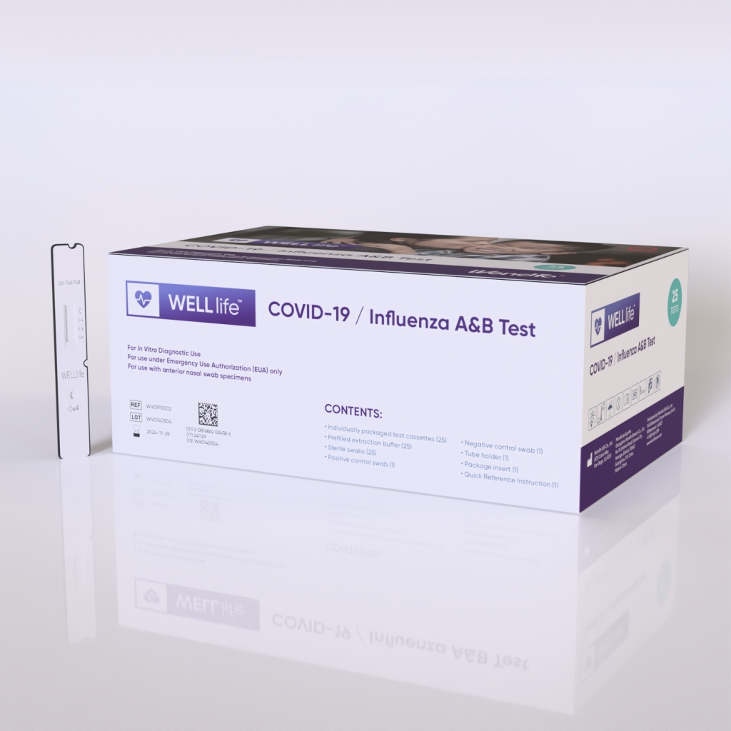 Wondfo’s WELLlife™ COVID-19 / Influenza A&B test receives Emergency Use Authorization (EUA).