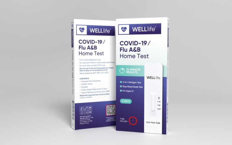 13030590 新冠流感卡510k-OTC2T彩盒(165x75x17mm)WELLlife 效果图2